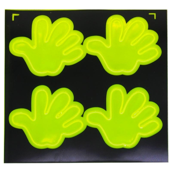 картинка Светоотражающие наклейка 4шт 2822-9 ладошка (5см) 12х0,1х11,5см (100) от магазина МОЛТИ