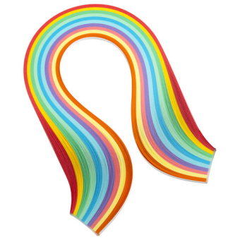 картинка Бумага для квиллинга "Радуга", 10 цветов, 200 полос, 3 мм х 300 мм, 80 г/м2, ОСТРОВ СОКРОВИЩ, 128750 от магазина МОЛТИ