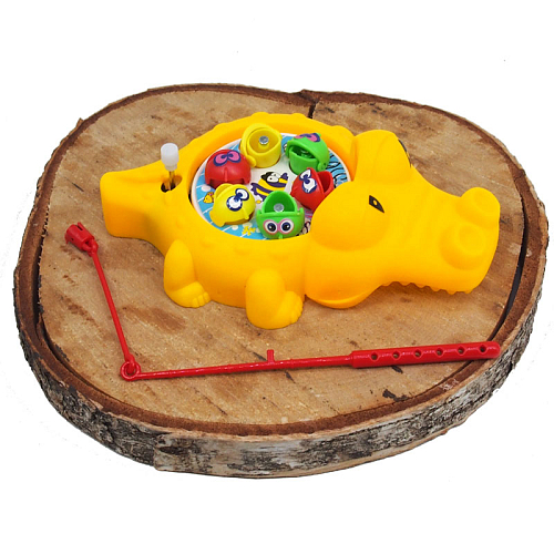 Игрушка 358-58/150849 заводная рыбалка "Крокодил" в и/у 3х13,5х8,5