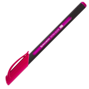 картинка Ручка шариковая масляная BRAUBERG "Extra Glide Soft Color", СИНЯЯ, узел 0,7 мм, линия письма 0,35 мм, 142928 от магазина МОЛТИ