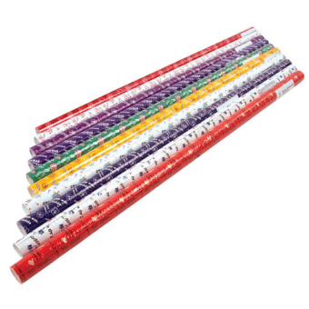 картинка Бумага упаковочная подарочная мелованная "Funny Notes", 70x100 см, 10 дизайнов ассорти, ЗОЛОТАЯ СКАЗКА, 591919 от магазина МОЛТИ