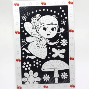 картинка Раскраска-аппликация TF Fey наклейками  2 шт. Фея  21*30 от магазина МОЛТИ