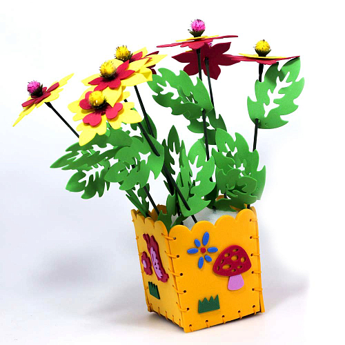 Набор для творчества VSC  "Собери вазу с цветами"  20,5/14,5 см.