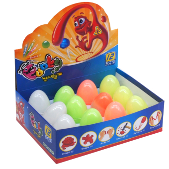 картинка Жвачка 1976-5 (12) для рук светится в темноте в яйце 5х3,5х3,5см  от магазина МОЛТИ