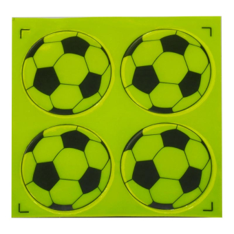 картинка Светоотражающие наклейки 4шт FG-Ф Футбольный мяч (d=5см) 11,5х0,1х11,5см от магазина МОЛТИ