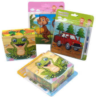 картинка Деревянные 2745-4/17047 кубики (3,5см)  собери картинку (6) в и/у (9д) 15х4х13 от магазина МОЛТИ