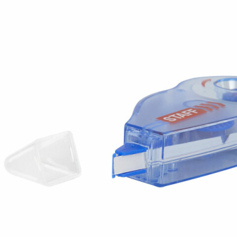 картинка Корректирующая лента STAFF PROFIT, 5 мм х 6 м, механизм перемотки, корпус голубой, блистер, европодвес, 271254 от магазина МОЛТИ