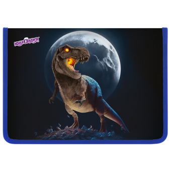 картинка Папка для труда на молнии ЮНЛАНДИЯ А4, 1 отделение, откидная планка, органайзер, "Beware", 272224 от магазина МОЛТИ