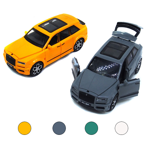 Модель машинки 1937-15/9905 (8)  Роус Ройс Кулинан (звук+свет+двери+капот) 5х15х6,5см