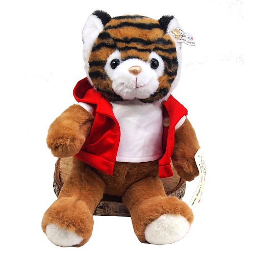 Мягкая игрушка Тигр в кофте 30х15х19