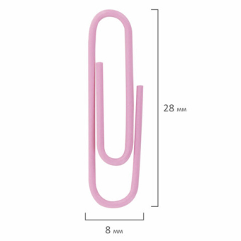 картинка Скрепки BRAUBERG PASTEL, 28 мм, пастельные цвета, 100 шт., в пластиковой коробке, 271956 от магазина МОЛТИ