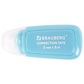 картинка Корректирующая лента BRAUBERG COMPACT PLUS PASTEL, 5 мм х 6 м, корпус ассорти, блистер, 270551 от магазина МОЛТИ
