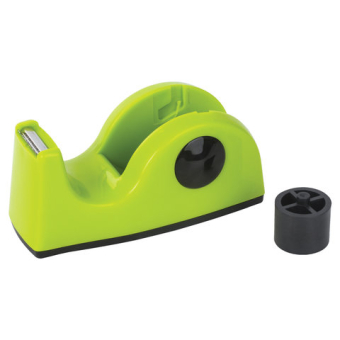 картинка Диспенсер для клейкой ленты BRAUBERG настольный, утяжеленный, средний, салатовый, 11,8х5х5 см, 440143 от магазина МОЛТИ