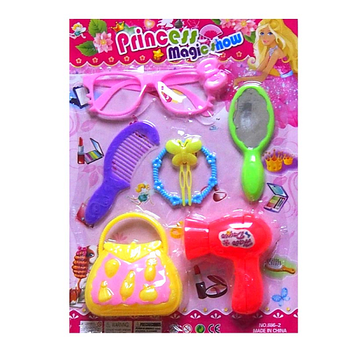 Игровой набор 2768-14/886-2 Модницы 7 предметов в и/у  30х2,5х21,5см 3+ пластик (4в)