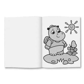 картинка Раскраска водная для малышей. Веселые зверята. 20х25 см. 6 листов. ГЕОДОМ (ISBN нет) от магазина МОЛТИ