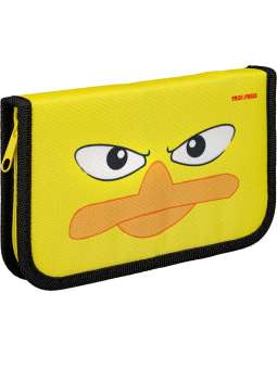 картинка Пенал 1-секц, печать на ткани, большой, с отк.планкой НЕДОВОЛЬНАЯ УТКА (ПН-3062) (190х115) от магазина МОЛТИ