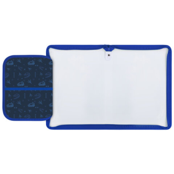 картинка Папка для труда на молнии ЮНЛАНДИЯ А4, 1 отделение, откидная планка, органайзер, "Beware", 272224 от магазина МОЛТИ