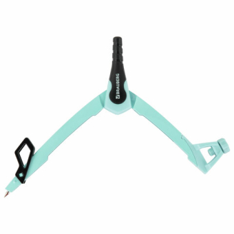 картинка Готовальня BRAUBERG ULTRA, 4 предмета: циркуль 135 мм, запасной грифель, насадка, мятный цвет, 210824 от магазина МОЛТИ