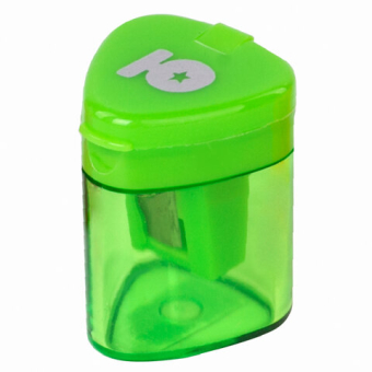 картинка Точилка ЮНЛАНДИЯ "Трио", с контейнером, пластиковая, корпус ассорти, 228438 от магазина МОЛТИ