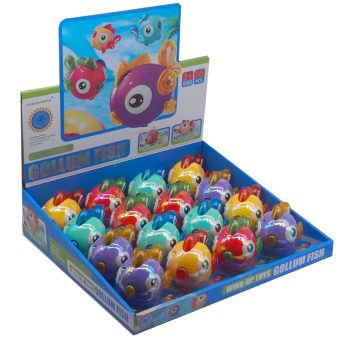 картинка Игрушка заводная 1937-14/HY-625 (16) Рыба перламутровая 7,5х9,5х7,5см от магазина МОЛТИ