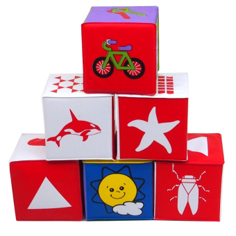 картинка Набор АК-50/5968 Мягких кубиков 6шт в и/у 23х7,5х15,5см от магазина МОЛТИ