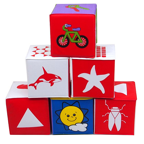 Набор АК-50/5968 Мягких кубиков 6шт в и/у 23х7,5х15,5см