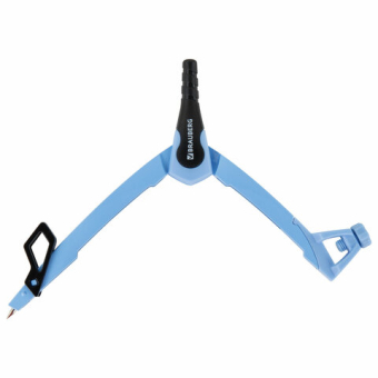 картинка Готовальня BRAUBERG ULTRA, 4 предмета: циркуль 135 мм, запасной грифель, насадка, аквамариновый цвет, 210822 от магазина МОЛТИ