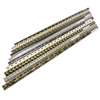 картинка Бумага упаковочная подарочная мелованная "Golden pattern", 70x100 см, 10 дизайнов ассорти, ЗОЛОТАЯ СКАЗКА, 591912 от магазина МОЛТИ