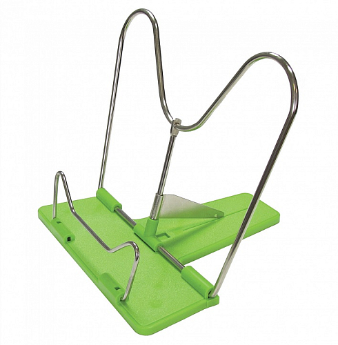 Подставка для книг, пластик/металл никелированный, европодвес, 0001