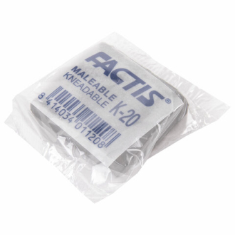 картинка Ластик-клячка художественный FACTIS K 20 (Испания), 37х29х10 мм, супермягкий, серый, CCFK20 от магазина МОЛТИ