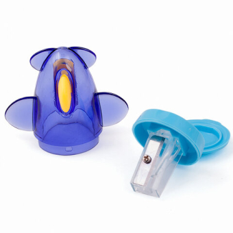 картинка Точилка BRAUBERG "JET", 3 угла заточки, пластиковая с контейнером, ассорти, 223591 от магазина МОЛТИ