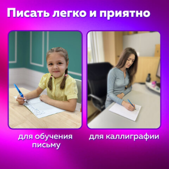 картинка Ручка перьевая с 10 сменными картриджами BRAUBERG "DELTA", эргономичный корпус, иридий, 143954 от магазина МОЛТИ