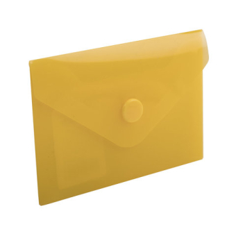 картинка Папка-конверт с кнопкой МАЛОГО ФОРМАТА (74х105 мм), А7 (д/карт, визиток),жел,0,18 мм,BRAUBERG,227324 от магазина МОЛТИ