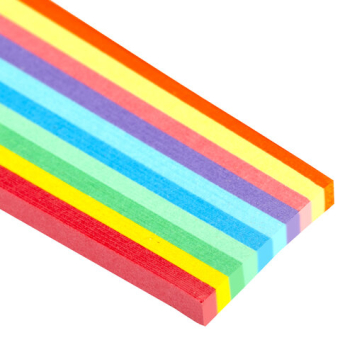 картинка Бумага для квиллинга "Радуга", 10 цветов, 200 полос, 3 мм х 300 мм, 80 г/м2, ОСТРОВ СОКРОВИЩ, 128750 от магазина МОЛТИ