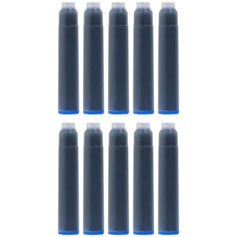 картинка Картриджи чернильные BRAUBERG DELTA, КОМПЛЕКТ 10 штук, СИНИЕ, 143956 от магазина МОЛТИ