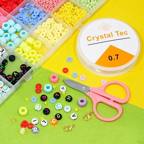 Набор бусин+бисер 558-72 с леской и ножницами 19х13 см