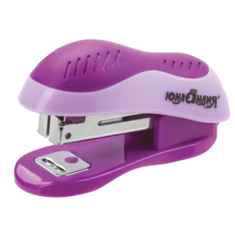 картинка Степлер №10 МИНИ ЮНЛАНДИЯ, до 15 листов, с антистеплером, эргономичный, фиолетовый, 228492 от магазина МОЛТИ