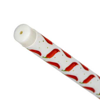 картинка Ручка шариковая BRAUBERG SOFT TOUCH STICK "CHILI PEPPER", СИНЯЯ, мягкое покрытие, узел 0,7 мм, 143708 от магазина МОЛТИ
