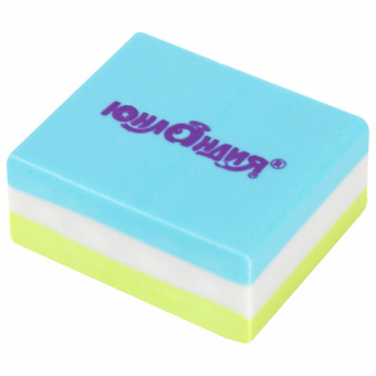 картинка Ластик ЮНЛАНДИЯ "Square", 30х24х13 мм, прямоугольный, пастельные цвета ассорти, 272673 от магазина МОЛТИ
