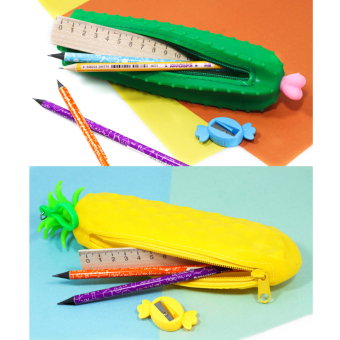 картинка Пенал кактус или ананас 1908-21 силиконовый 21х3х6см от магазина МОЛТИ