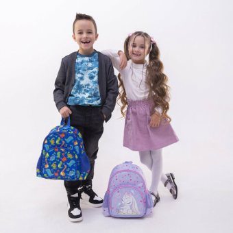 картинка Рюкзак BRAUBERG KIDS PLAY детский, 1 отделение, 3 кармана, "Dinos", 29х23х12 см, 271392 от магазина МОЛТИ