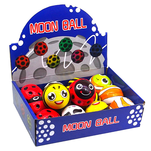 Мяч-прыгун  2248-3 (12) Оса+корова+рыба+Бож.коровка 5х5х5см.