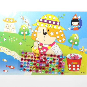 картинка Наклейка-аппликация X07 со стразами Собачка 13*21 от магазина МОЛТИ