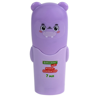 картинка Ручка-корректор BRAUBERG KIDS "ЗВЕРЯТА", 7 мл, металлический наконечник, корпус ассорти, 272493 от магазина МОЛТИ