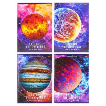 картинка TМ"Remix"Тетрадь КЛЕТКА 96л. КОСМИЧЕСКИЕ ИССЛЕДОВАНИЯ(96-6497) обл-мелов. карт, второй блок 145х203 от магазина МОЛТИ