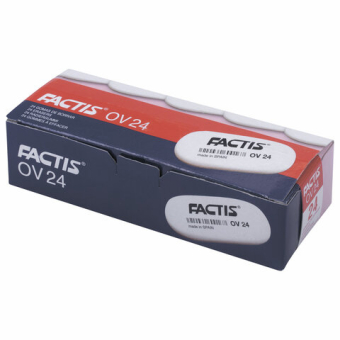 картинка Ластик FACTIS OV 24 (Испания), 49х24х9 мм, цвет ассорти, овальный, мягкий, CMFOV24 от магазина МОЛТИ