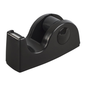 картинка Диспенсер для клейкой ленты BRAUBERG настольный, утяжеленный, средний, черный, 11,8х5х5 см, 440142 от магазина МОЛТИ