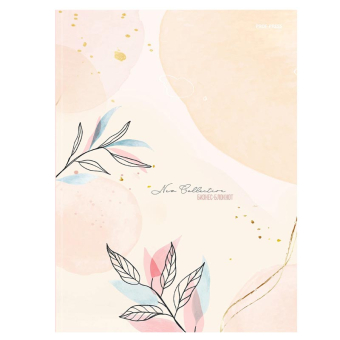 картинка Бизнес-блокнот А5 80л. НЕЖНЫЕ ЛИСТЬЯ (80-4472) (пер.7БЦ, глянц.ламинир., цвет.мелов.обл.) от магазина МОЛТИ