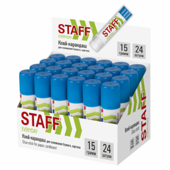 картинка Клей-карандаш STAFF "EVERYDAY", 15 г, 221132 от магазина МОЛТИ