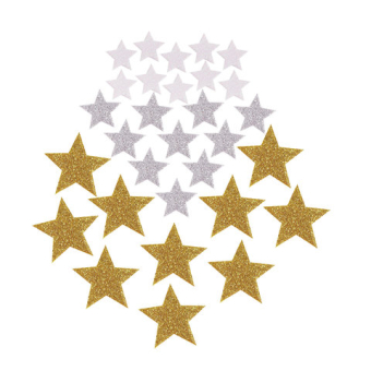 картинка Наклейки из EVA "Звезды", 30 шт., ассорти, 3 цвета, ОСТРОВ СОКРОВИЩ, 661457 от магазина МОЛТИ